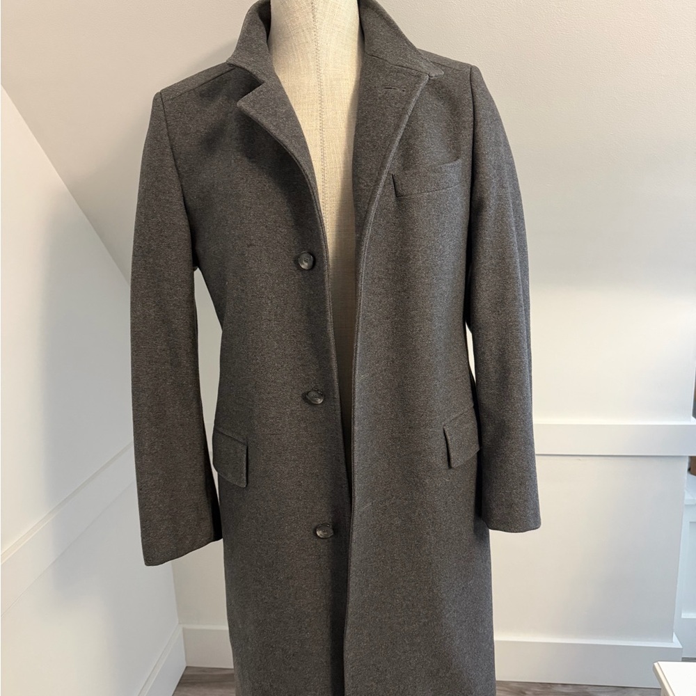 Boss Men's Charcoal Gray Trench Coat